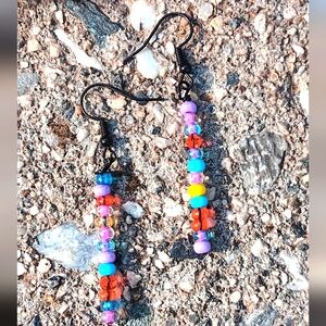 Handcrafted Beaded Dangke Earrings